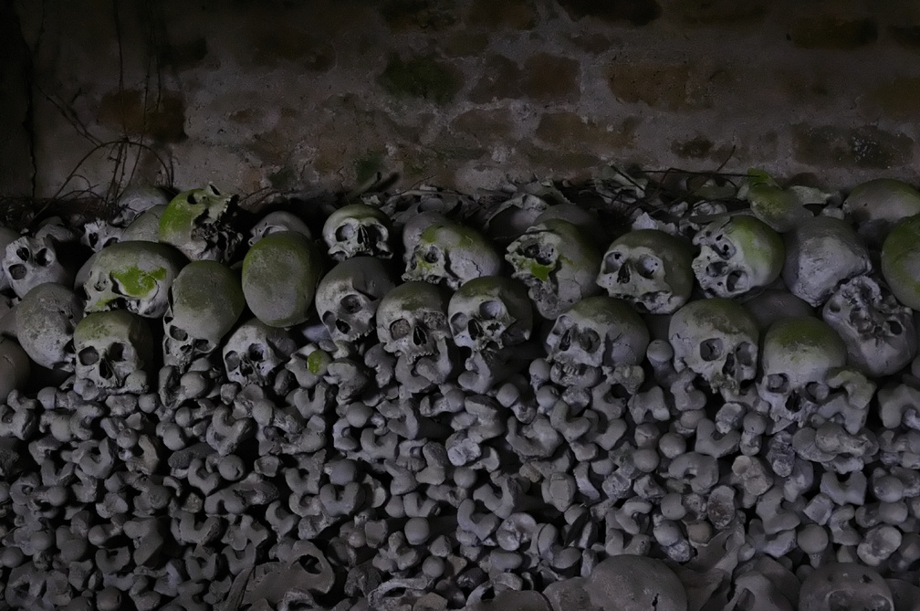 Crânes de l'ossuaire de Trégornan