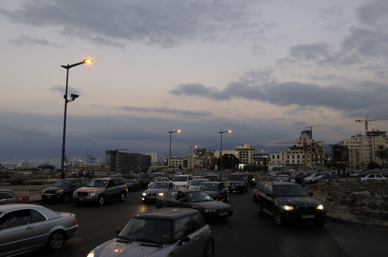 Circulation du soir à Beyrouth